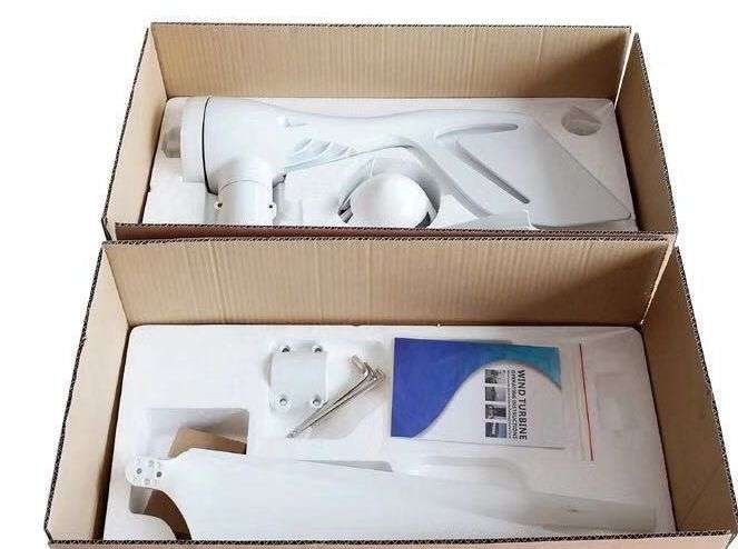 12V/24V 400W 3 Blades Wind Turbine Generator White + Wind Controller