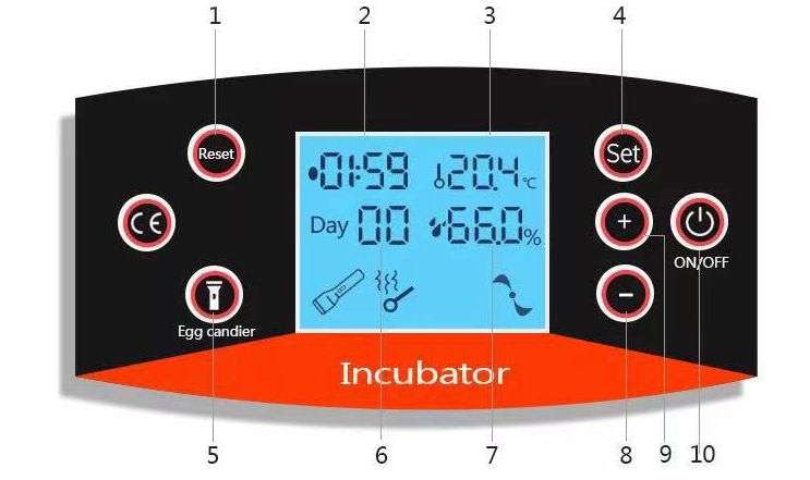 56S Fully Automatic Digital Egg Incubator Egg Hatcher Egg Turning Machine