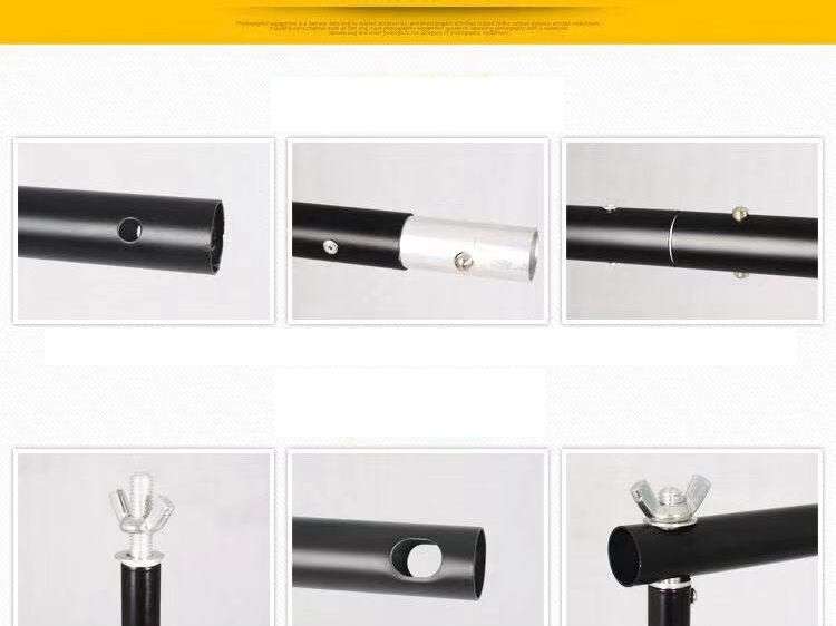 Photographic equipment 2M X 2M background bracket system and background clip carrying case