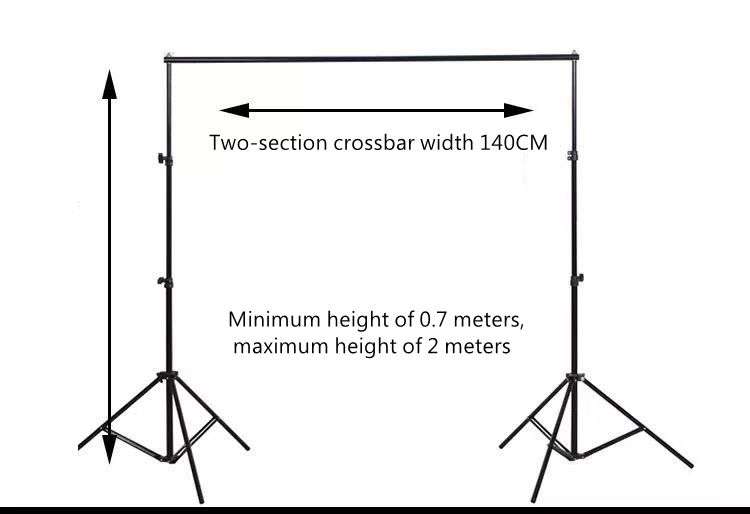 Photographic equipment 2M X 2M background bracket system and background clip carrying case
