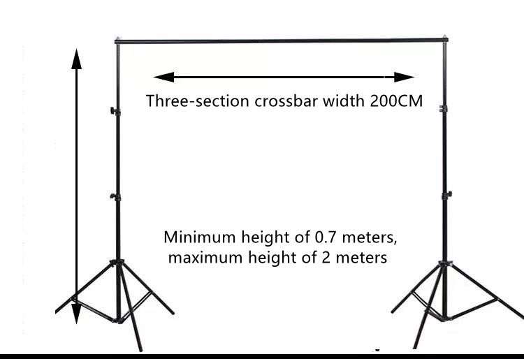 Photographic equipment 2M X 2M background bracket system and background clip carrying case
