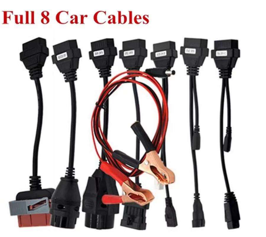 Delphi DS150E Bluetooth Diagnostic Unit + 2015.3 Software for Cars & Trucks + 8 Piece Car Cable set