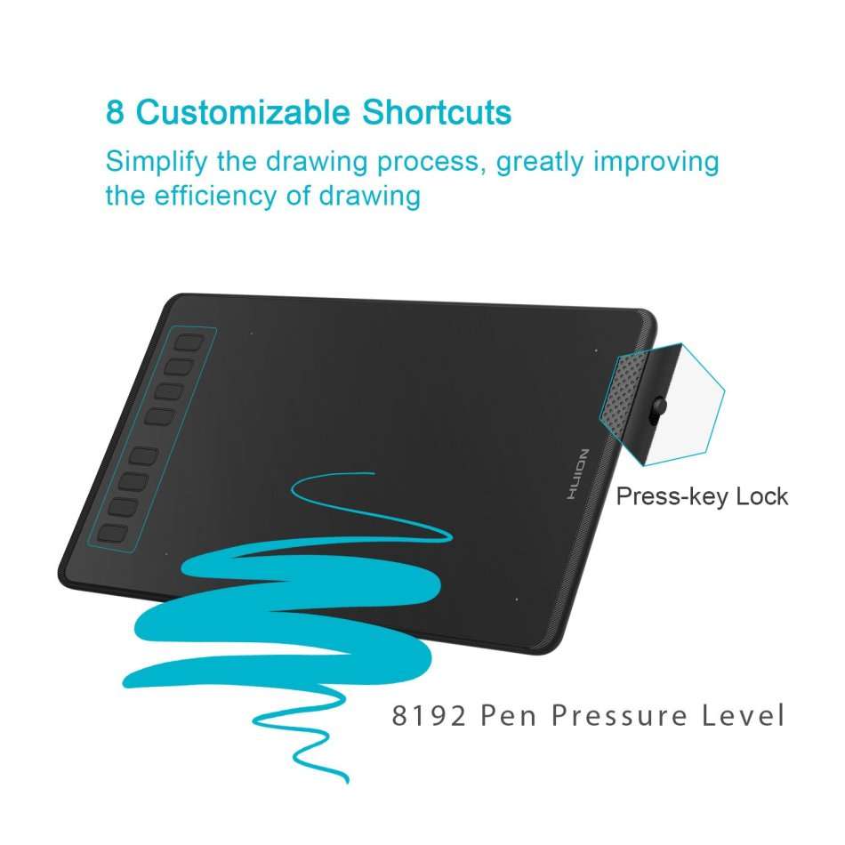 Huion Inspiroy H950P Graphics Drawing Tablet  authentic guarantee