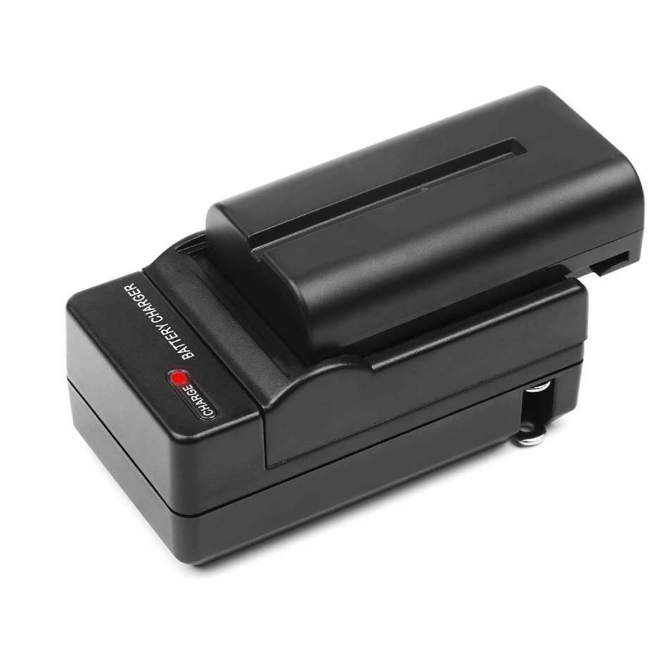 7200mAh Li-ion NP970/F960Replacement Battery(2 Pack) with Recharge Charger for SONY