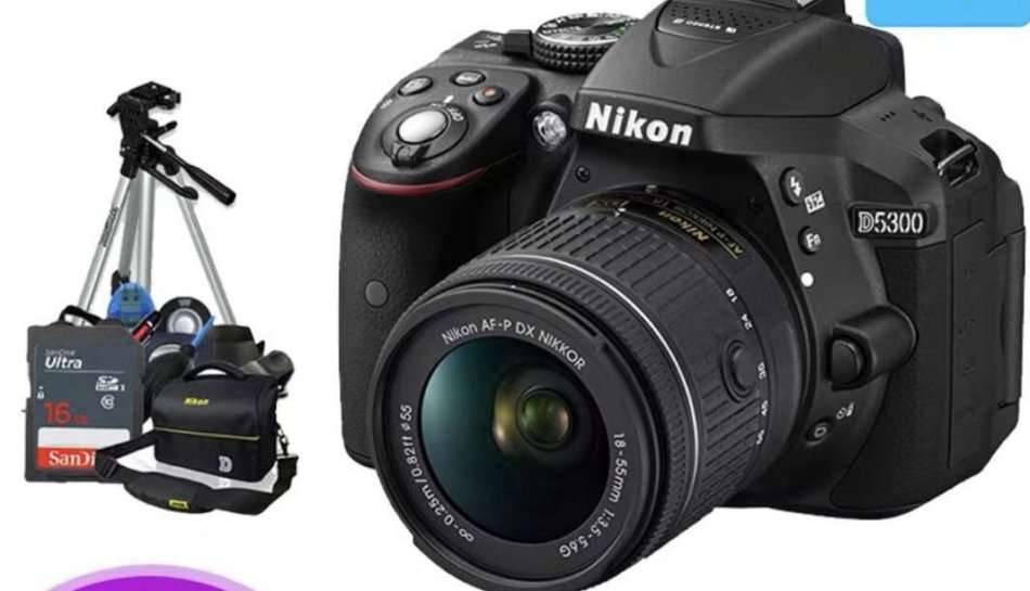 Nikon D5300 24.2 MP CMOS Digital SLR Camera+Nikon 18-55mm lens with 15 New year Gifts