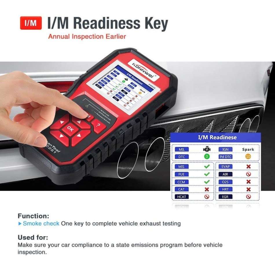 KONNWEI KW850 OBD2 Scanner Car Engine Fault Code Reader Automotive Scan Diagnostic Tool