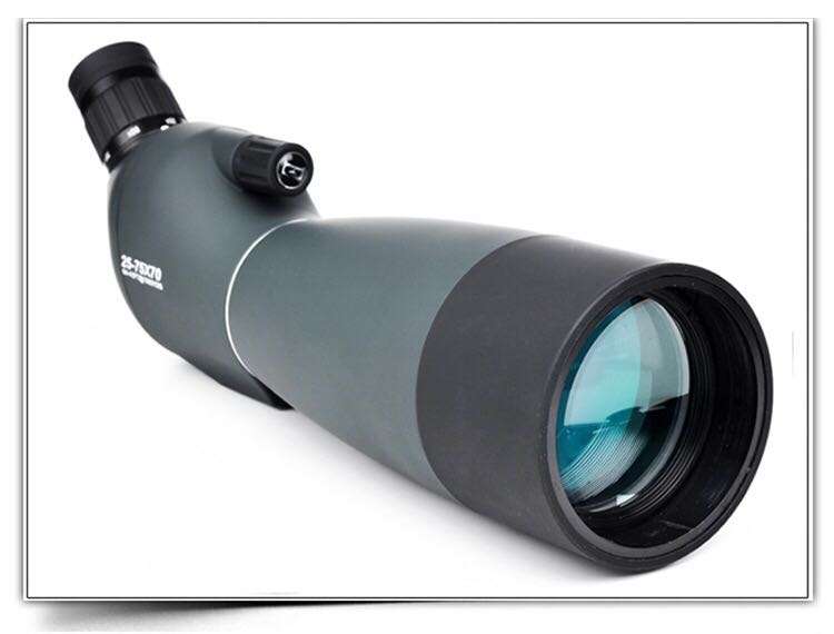 25-7570 Angled Spotting Scope Zoom Lens Waterproof with Tripod Phone Adapter High Definition Night V