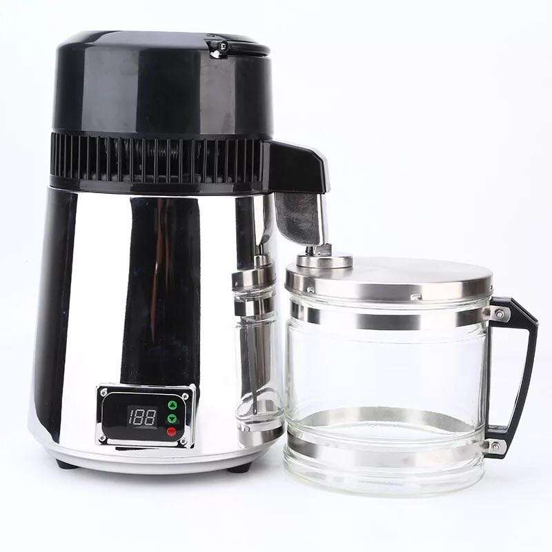 Pure Water Distiller 4L Countertop Water Distiller 750W Stainless Steel Water Distillation Purifier