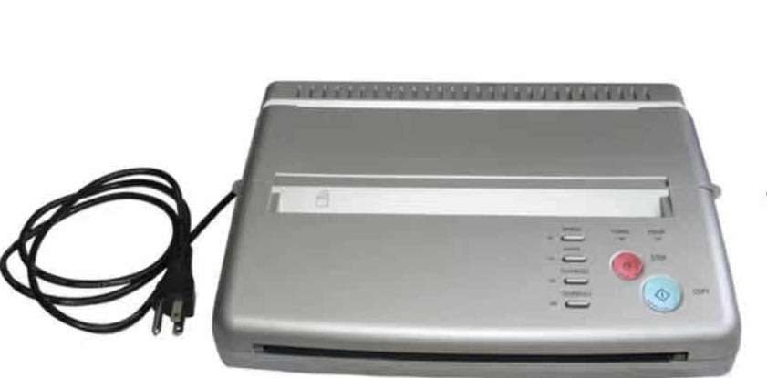 Black Tattoo Transfer Stencil Machine Thermal Copier Printer with Bonus Papers