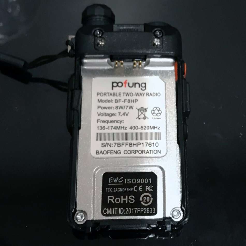 2 For R BaoFeng BF-F8HP (UV-5R 3rd Gen) 8-Watt Dual Band Two-Way Radio