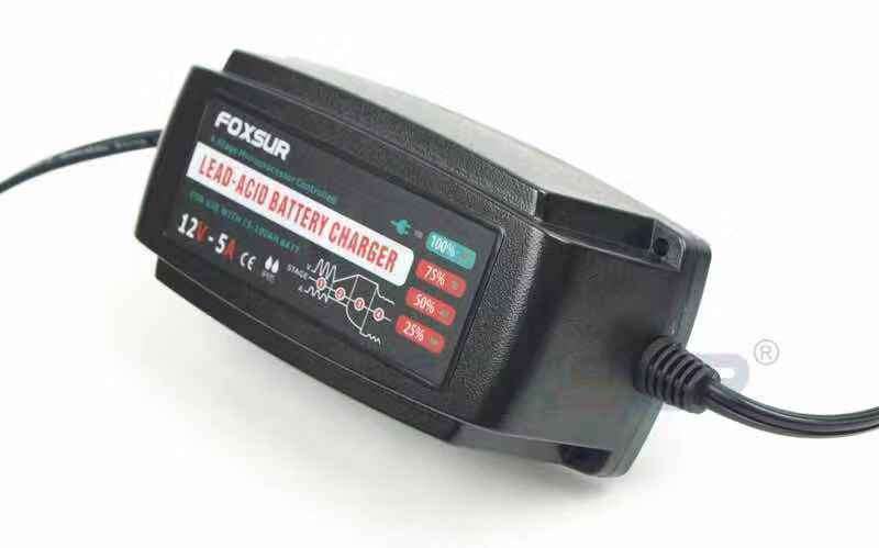 Car Battery Charger Smart Repair 12V5A 4-Stage Waterproof Battery Charger