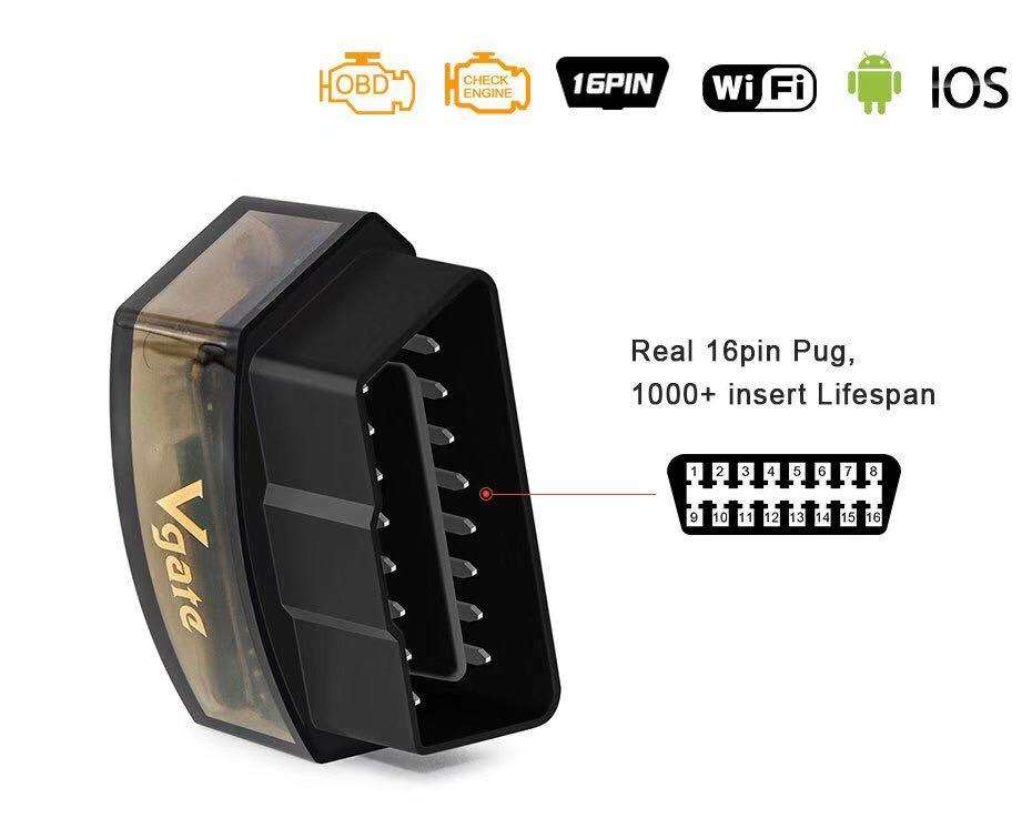 Vgate iCar Pro Bluetooth 4.0 (BLE) OBD2 Fault Code Reader OBDII Code Scanner Car Check Engine Light