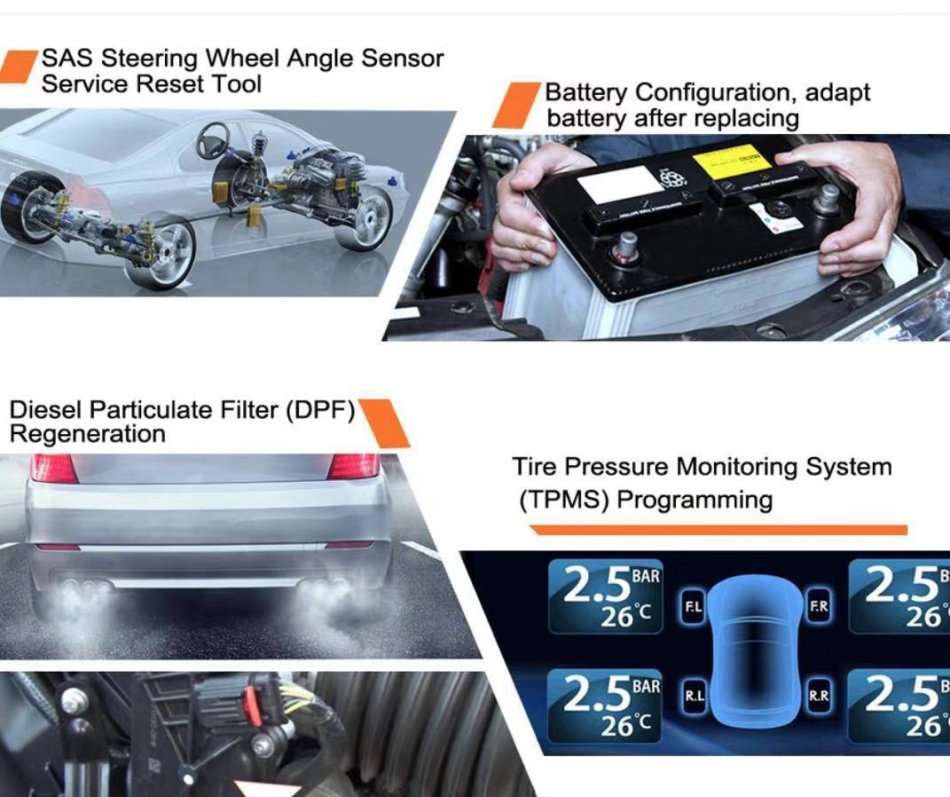 FOXWELL NT510 Auto OBD2 Scanners Code Reader for BMW Full System Car