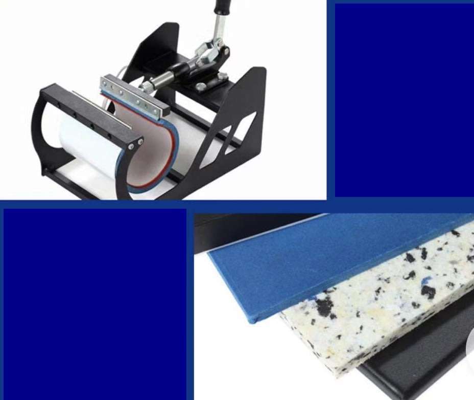 Heat press machine  Combo Heat Press Machine T-shirt Hat Cap Mug Plate Digital Transfer S8 in 1 set