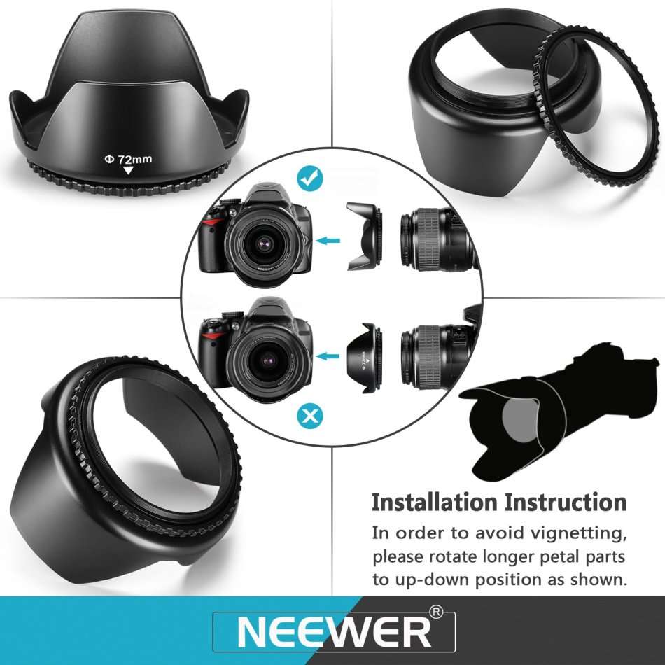 Neewer 55MM Camera Lens Filter Kit