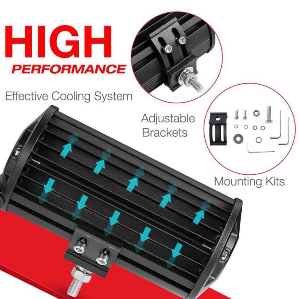 2P 4inch 72W work spotlight   LED off-road roof light