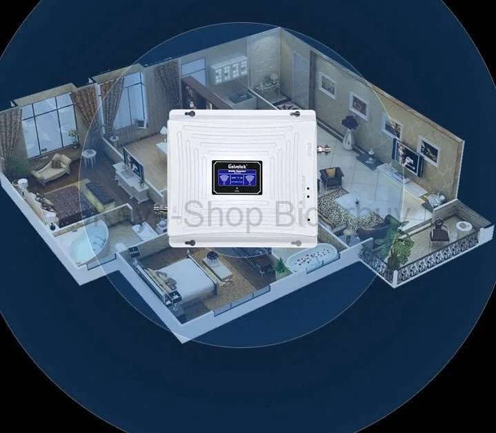 Lintratek KW20C-GDW-LC13 2G 3G 4G Tri Band Cell Phone Signal Booster Repeater Amplifier GSM UMTS LT