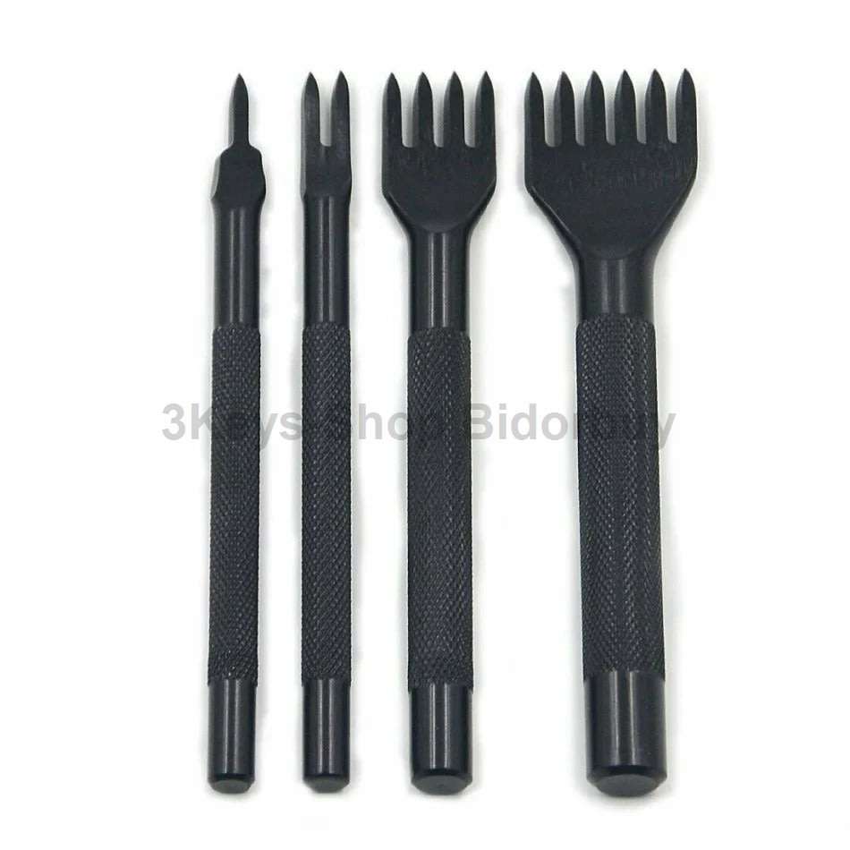 Leather Carft Tools Kit 18pcs Stitching Carving Working Sewing Saddle Groover Leather Craft DIY Tool