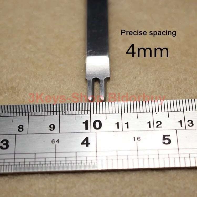 White Steel 3mm 1/2/4/6/10 Prong DIY Diamond Lacing Stitching Chisel Set Leather Craft Kits