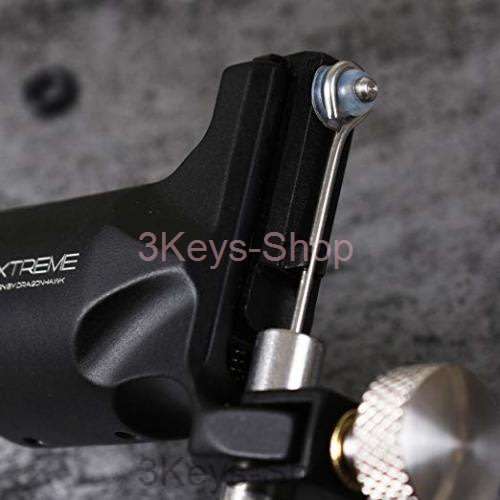 Dragonhawk Extreme Rotary Tattoo Machine Carbon Steel Machine for Tattoo Artists (Black)