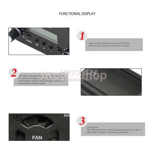 CZH CZE-7C FM 7W Transmitter Mini Radio Stereo Station PLL LCD with Antenna Kit