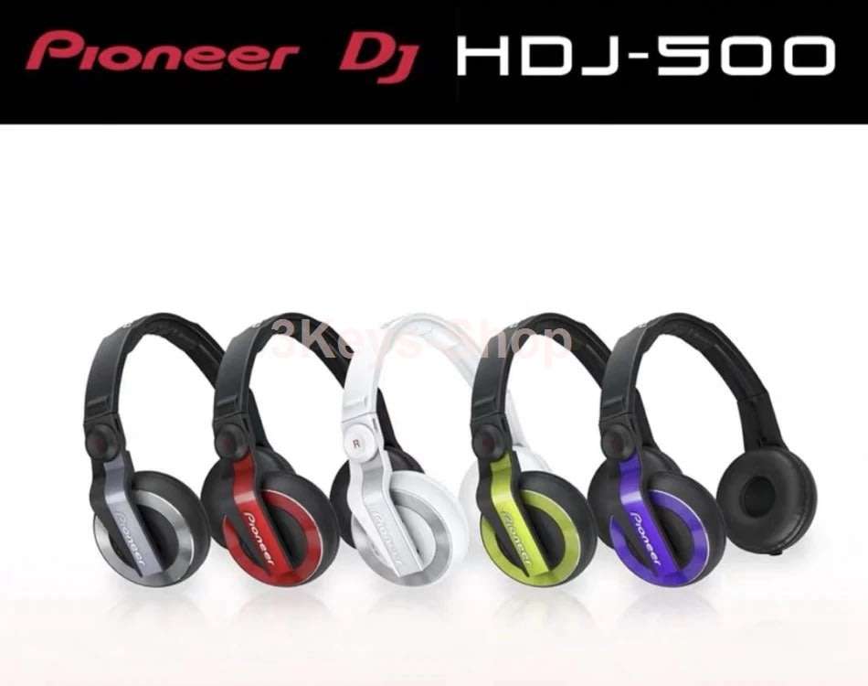Pioneer HDJ-500 DJ headphones / monitor headphones(White/Red)
