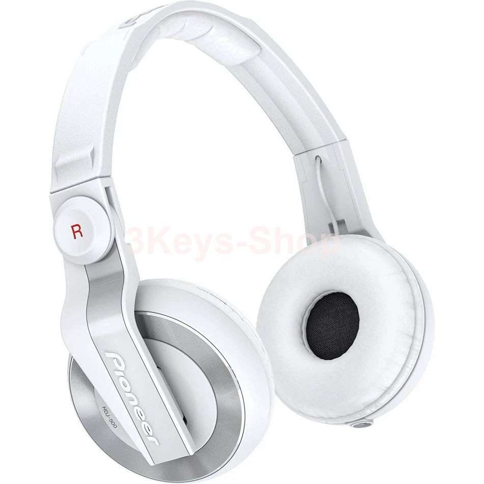 Pioneer HDJ-500 DJ headphones / monitor headphones(White/Red)