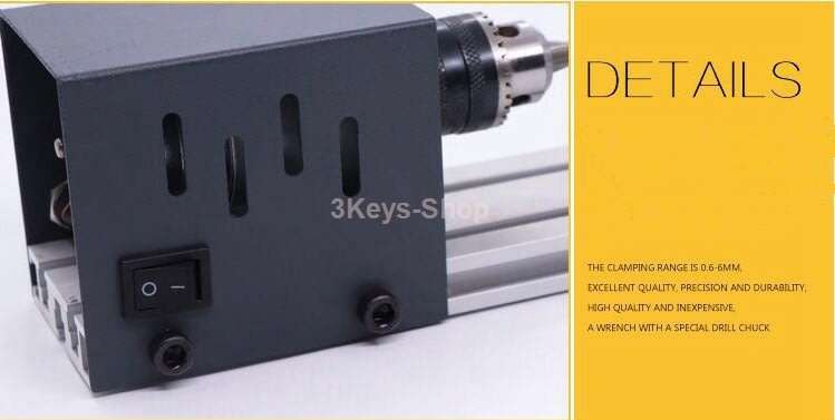 Full set Grinding Mini Lathe Beads Polisher Machine Table Woodworking Wood DIY Tool Lathe Standard