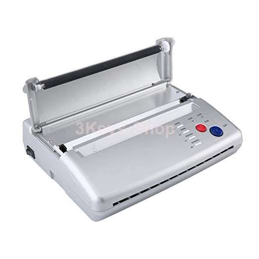Black Tattoo Transfer Stencil Machine Thermal Copier Printer with Bonus Papers