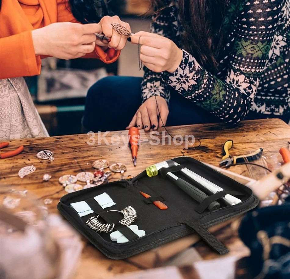 Jewelry Ring Sizer Tools Including Ring Mandrel, Jewelry Hammer, Ring Sizer Guage, Ring Sizer Adjus