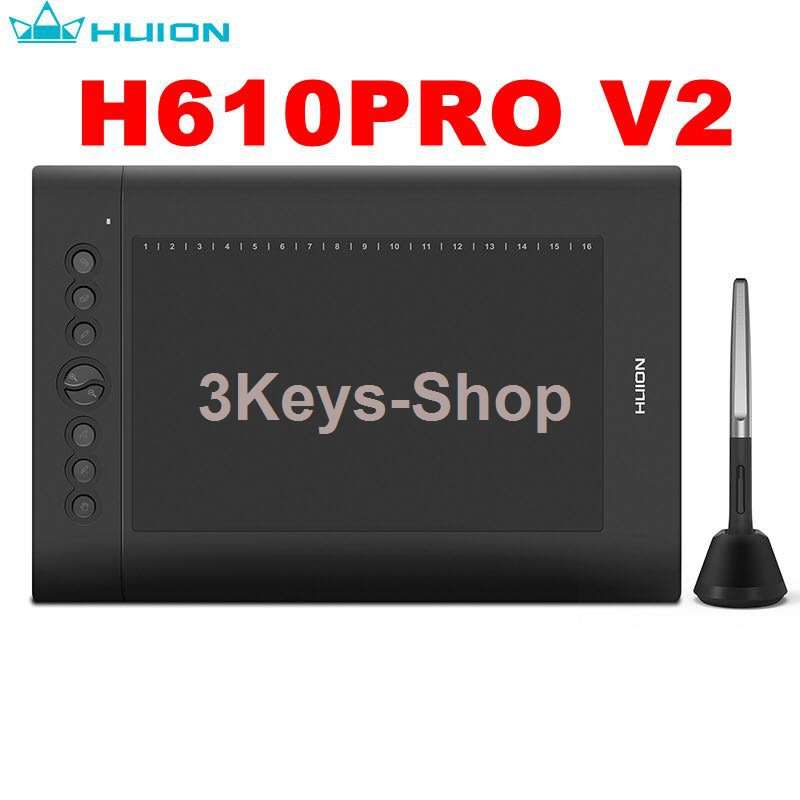 2019 new Huion H610 pro V2  UPGRADE VERISON OF H610PRO Art Graphics Drawing Tablet