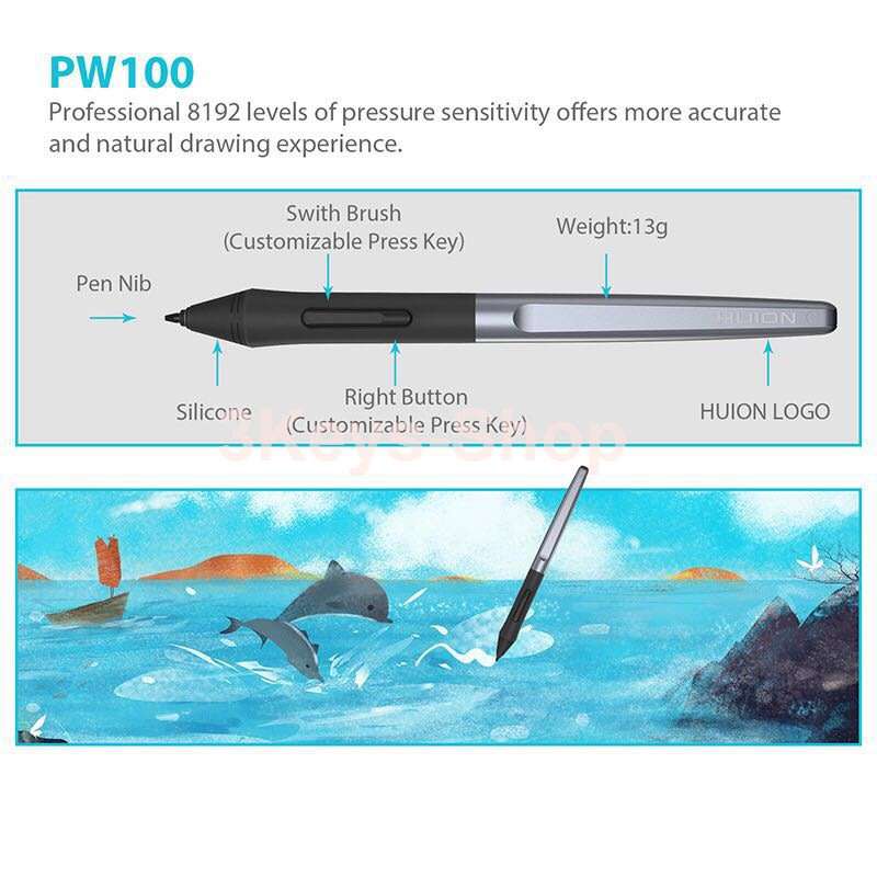 2019 new Huion H610 pro V2  UPGRADE VERISON OF H610PRO Art Graphics Drawing Tablet