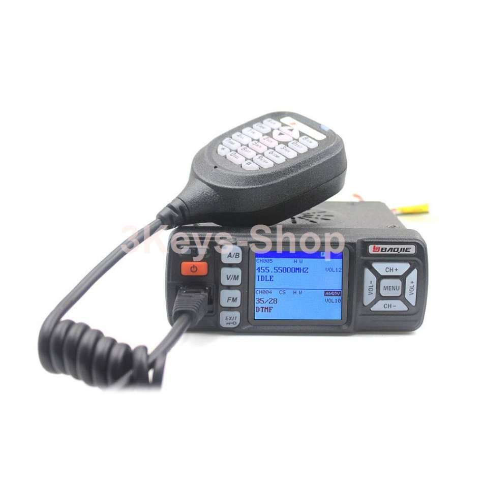 Baojie BJ-318 VHF UHF Dual Band Single/Dual Receive Mobile Radio 25W Car Mobile Radio Upgrade of BJ-