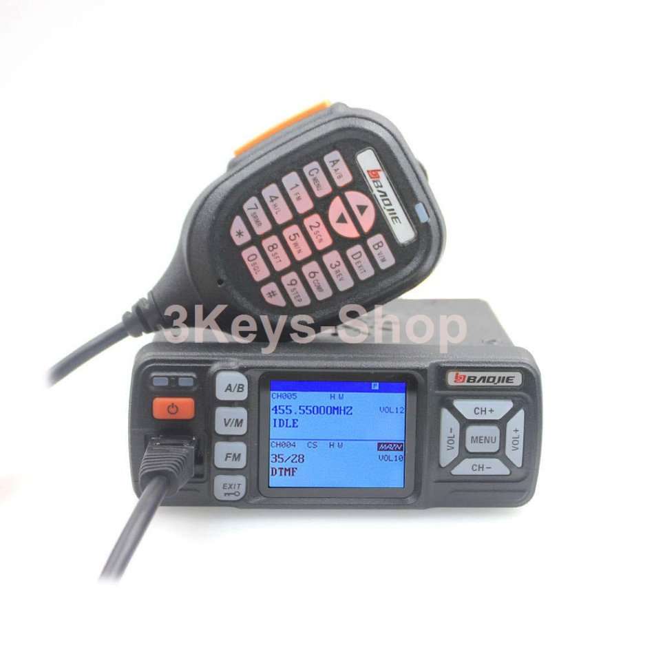 Baojie BJ-318 VHF UHF Dual Band Single/Dual Receive Mobile Radio 25W Car Mobile Radio Upgrade of BJ-