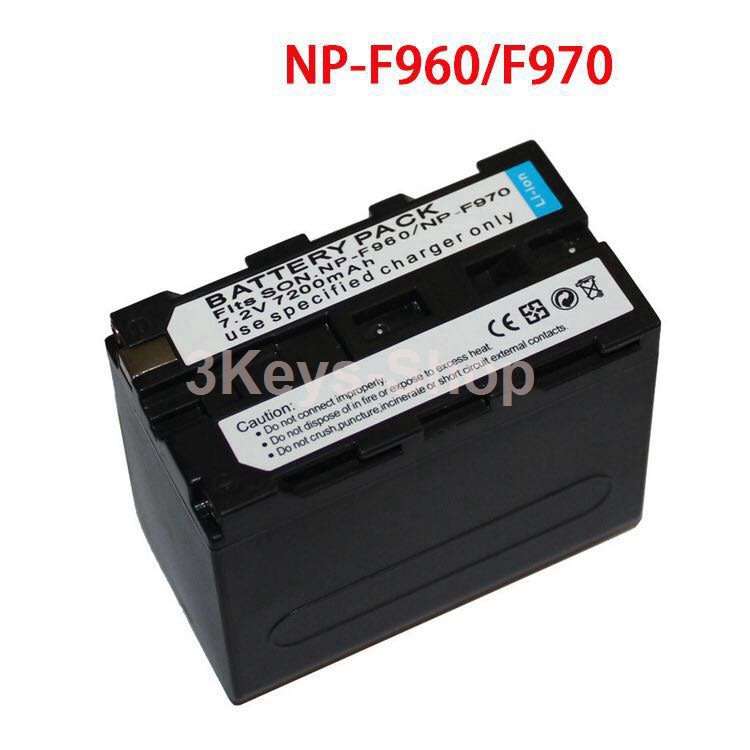 7200mAh Li-ion NP970/F960Replacement Battery(2 Pack) with Recharge Charger for SONY