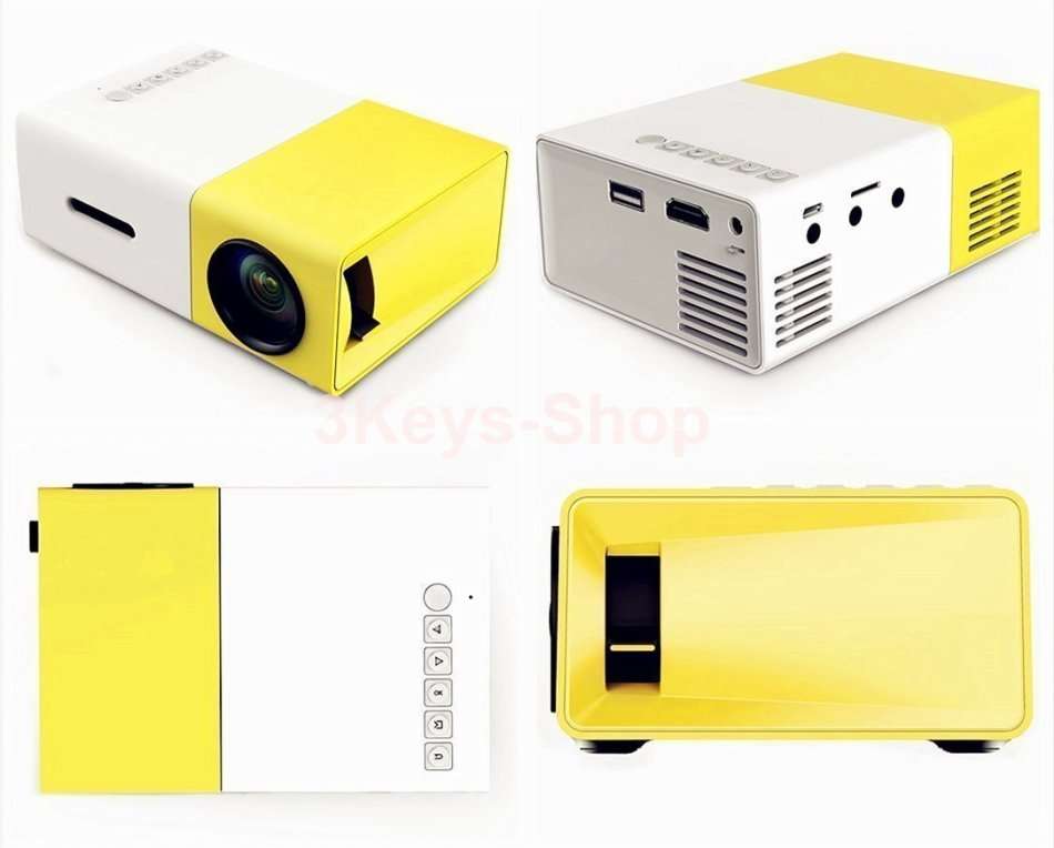 Mini Projector, Portable Pico Full Color LED LCD Video Projector for Children Present, Vi