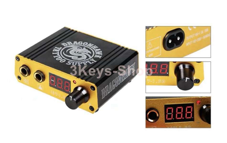 Dragonhawk Mast Pen Rotary Tattoo Machine Power Supply Extreme Cartridges Foot Pedal