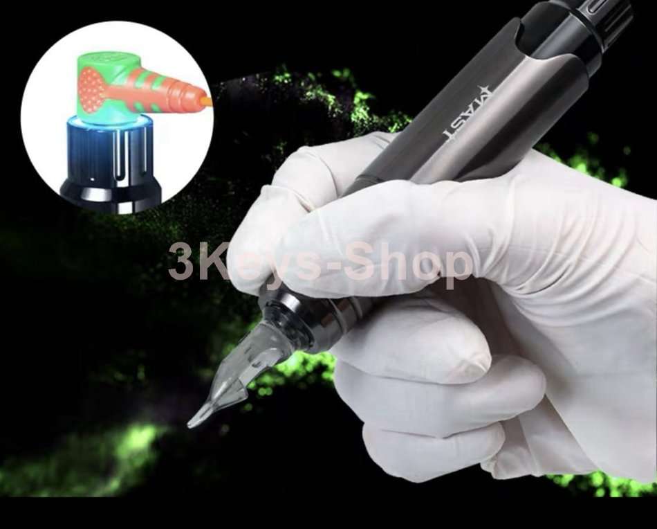 Dragonhawk Mast Pen Rotary Tattoo Machine Power Supply Extreme Cartridges Foot Pedal