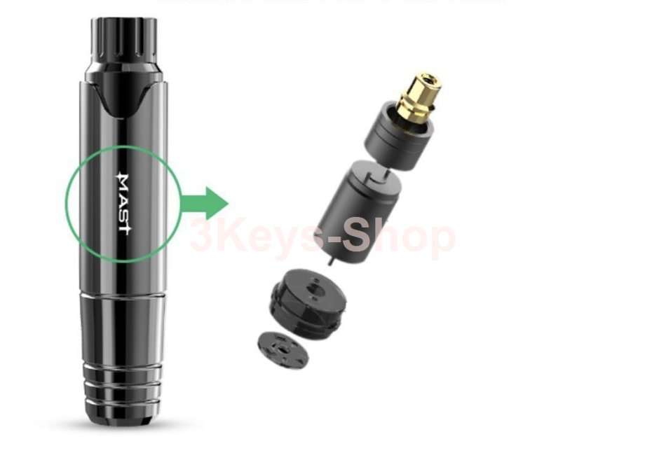 Dragonhawk Mast Pen Rotary Tattoo Machine Power Supply Extreme Cartridges Foot Pedal