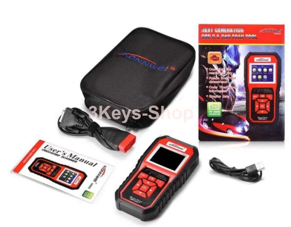 KONNWEI KW850 Professional OBD2 Scanner Auto Code Reader Diagnostic Check Engine Light Scan Tool for