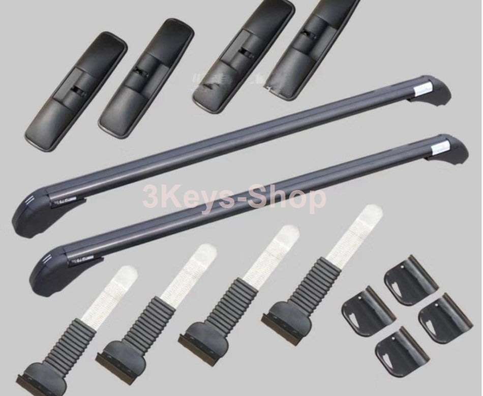 Universal Lockable Car Roof Rack Cargo Luggage Carrier Lightweight Roof Rail with Anti-Theft Lock