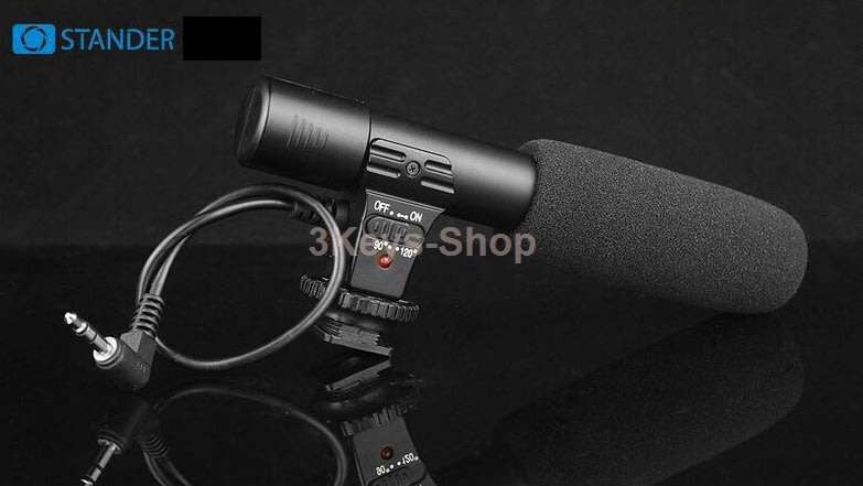 MIC-01 SLR Camera DV Stereo Camera Professional 3.5mm Recording Microphone Microphones