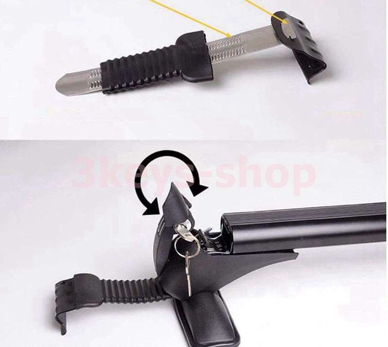 Universal Lockable Car Roof Rack Cargo Luggage Carrier Lightweight Roof Rail with Anti-Theft Lock