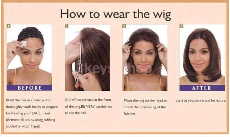 2019 new front lace wig straight hair long hair wig natural black