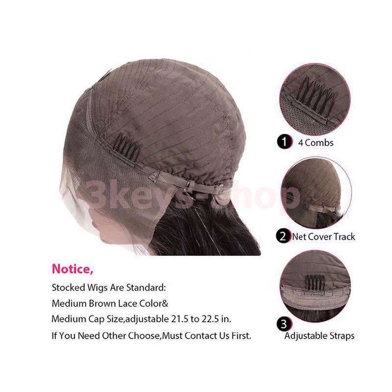 2019 new front lace wig straight hair long hair wig natural black