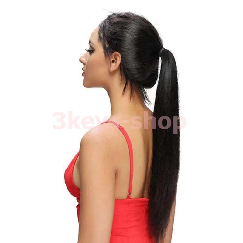 2019 new front lace wig straight hair long hair wig natural black