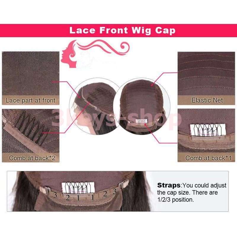 2019 new front lace wig straight hair long hair wig natural black