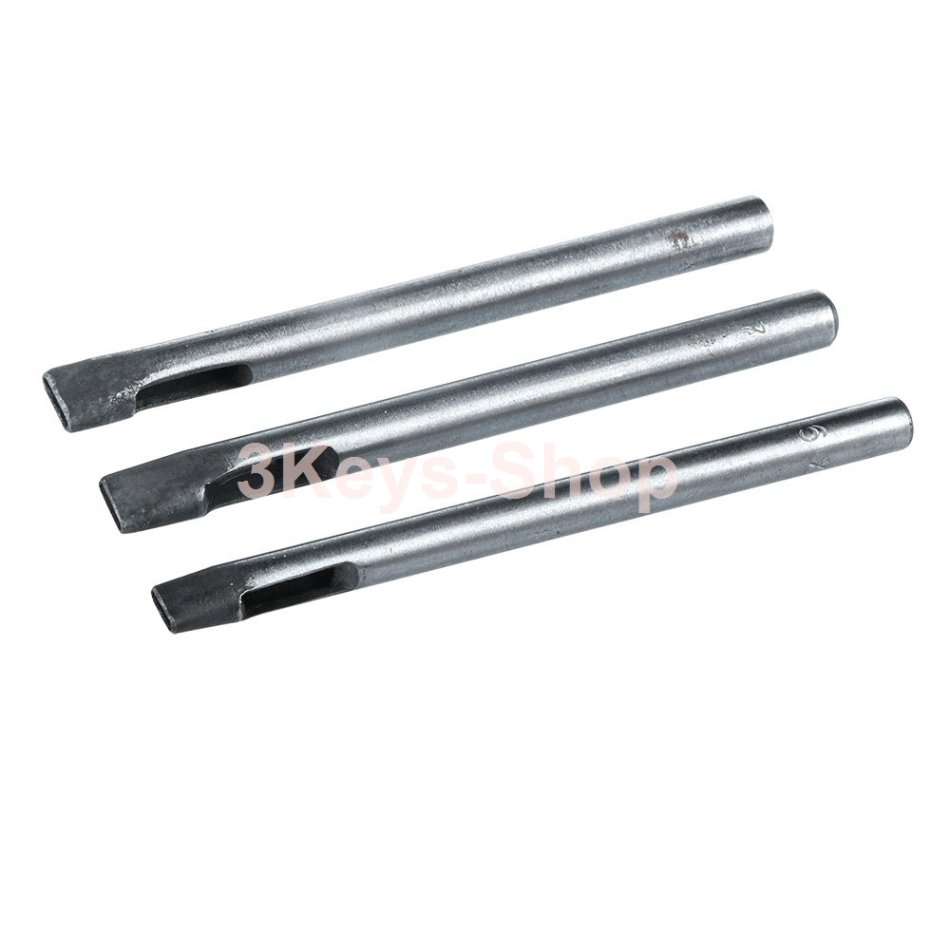 12Pcs Oval Shape Leather Craft Hole Punch Set Punch Belt Watch Band for Leather Working Oblong Shape