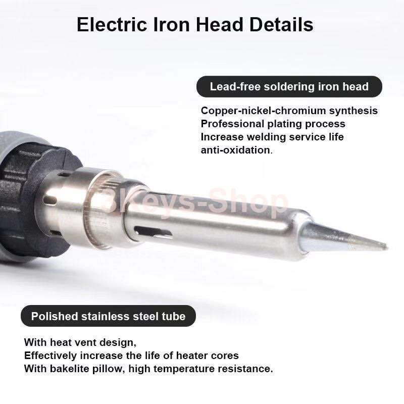 LED digital 90W high power adjustable temperature electric iron combination package