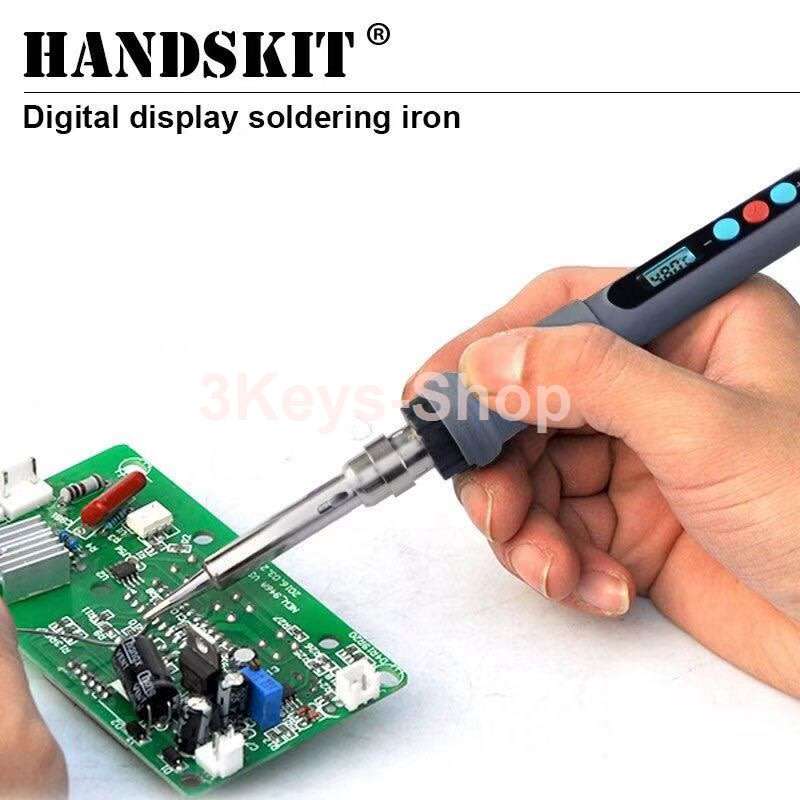 LED digital 90W high power adjustable temperature electric iron combination package